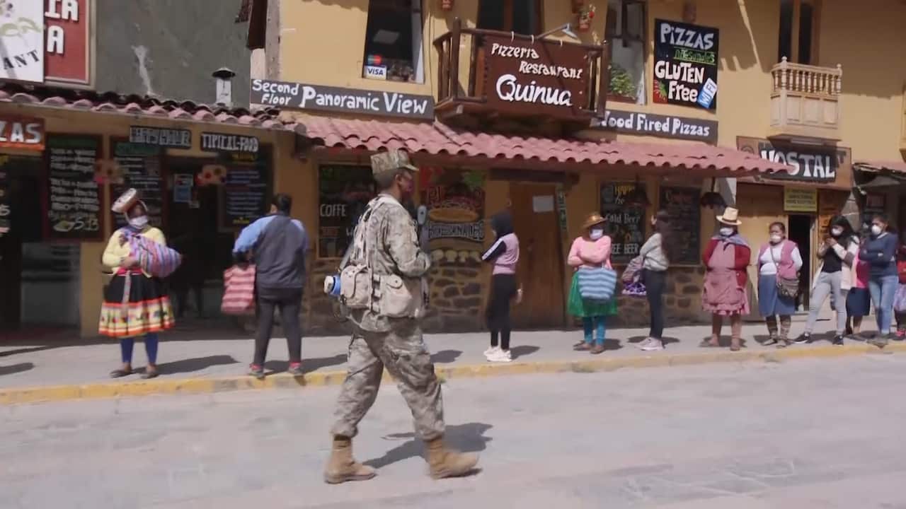 Peru's military is enforcing their restrictions during the coronavirus pandemic. 