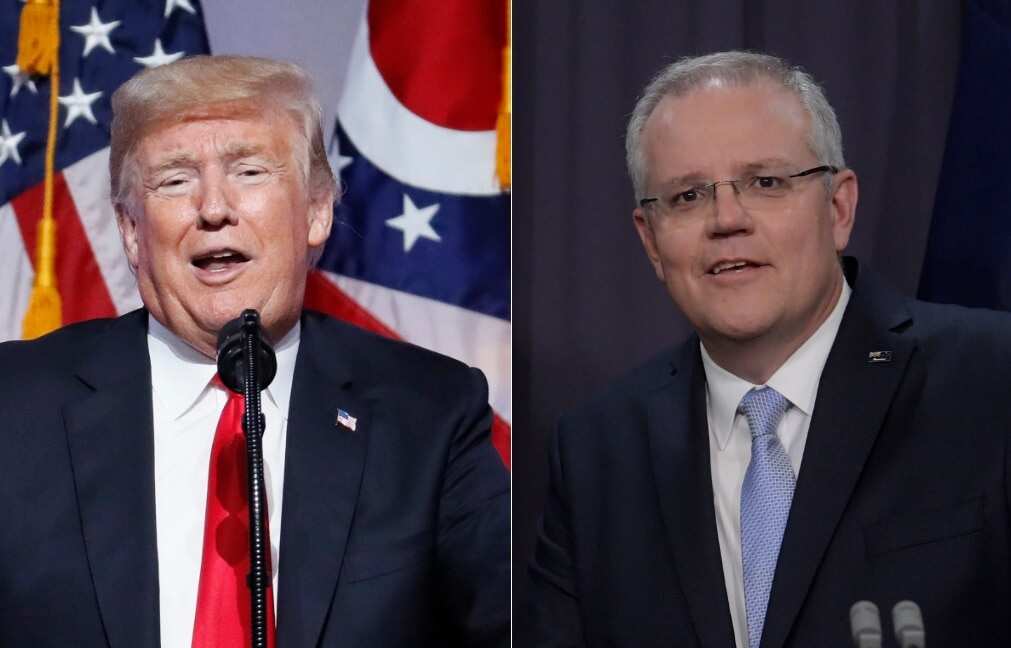 Donald Trump and Scott Morrison.