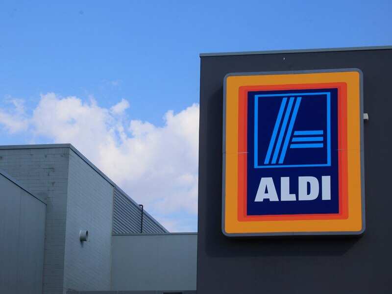 An Aldi supermarket sign