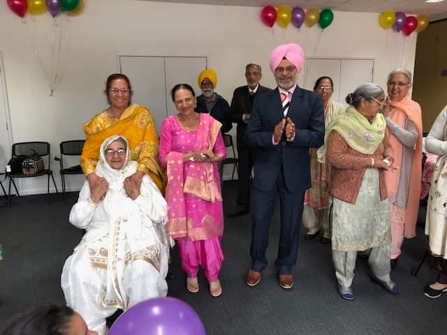 Beeji, flanked by her daughter, daughter in law, son and friends at her birthday celebration organised by Spectrum
