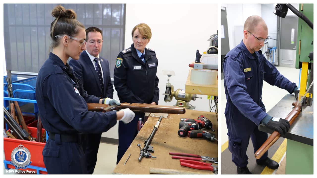 More than three tonnes of firearms will be destroyed this month