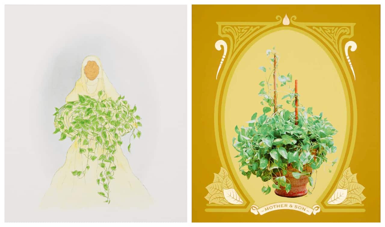 Abdullah utilises a variety of mediums and techniques including drawing, sculpture, video in his installations.