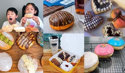 DoughDees café makes handcrafted doughnuts in Mount Waverley, Victoria.