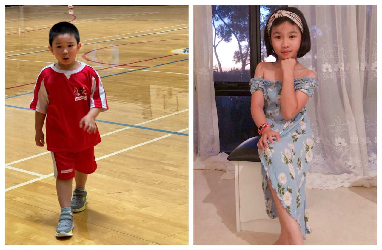 Con trai Thiên Di và con gái Thiên Hương của bác sĩ Thu Mai.