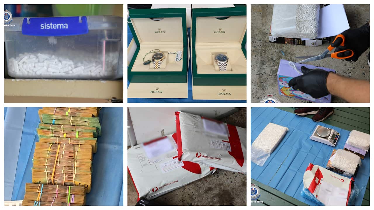 items seized during the operation