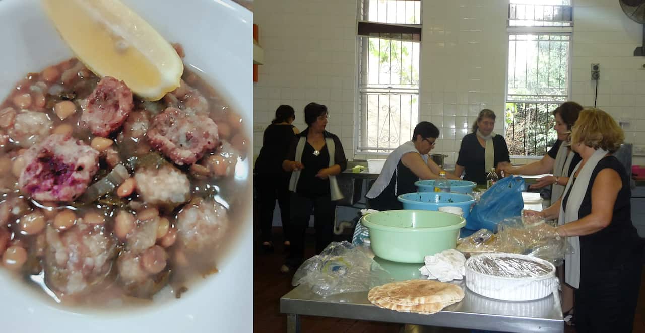 Vegan Kebbe served on Good Friday