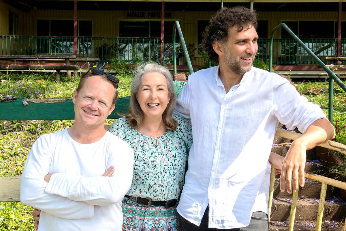 The three people responsible for the Bangalow Film Festival