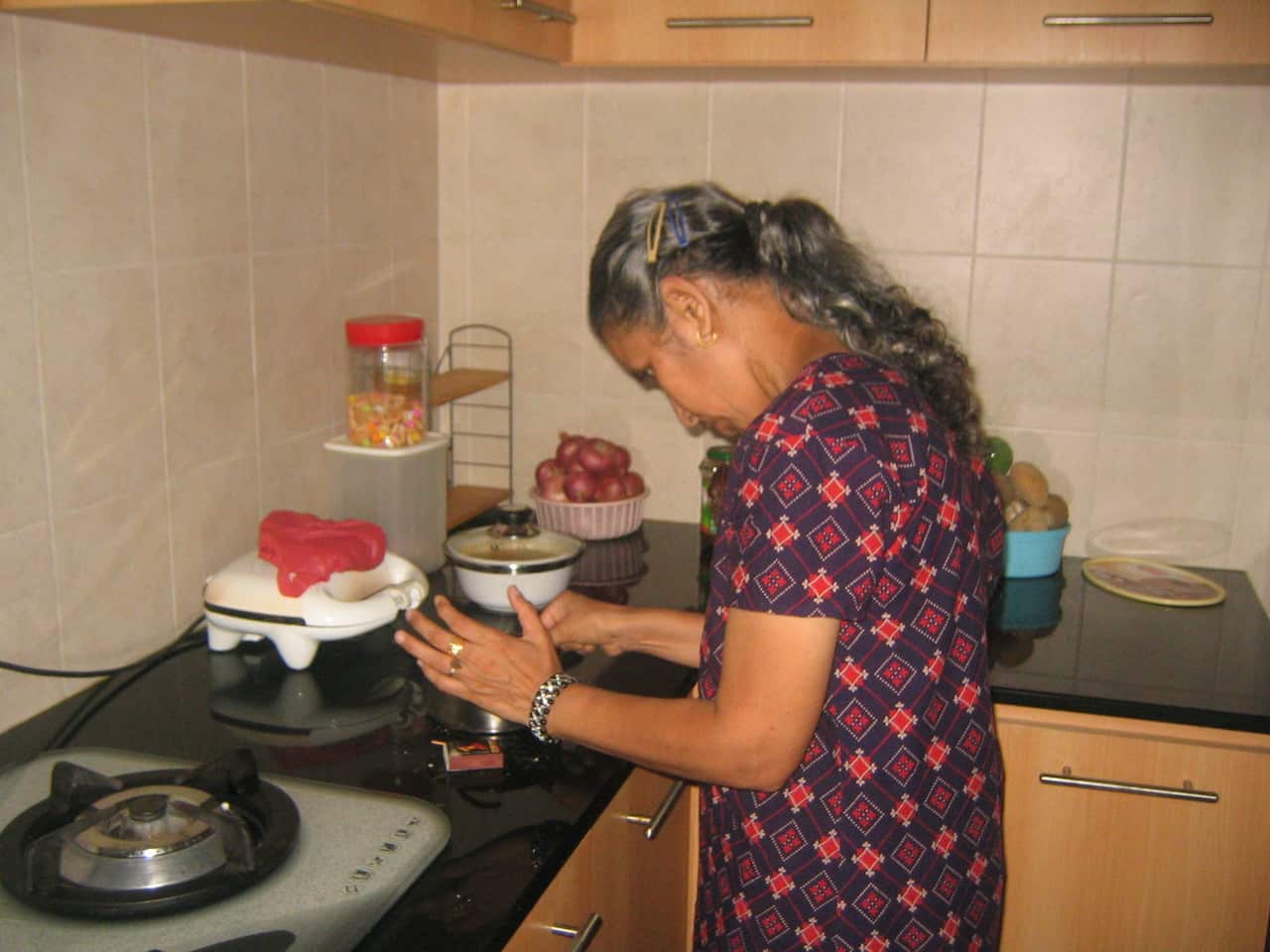 Bhajan Kaur in Kitchen
