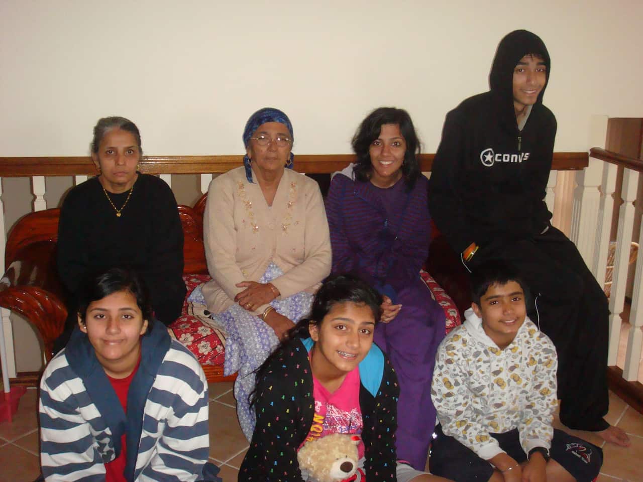 Bhajan Kaur with her family