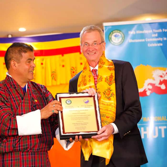 Parsuram Sharma Luital at a Bhutani Cultural Event