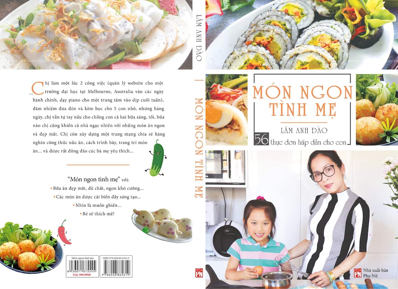Sách Món ngon tình mẹ do chị Lâm Anh Đào là tác giả sẽ ra mắt vào tháng 7/2019