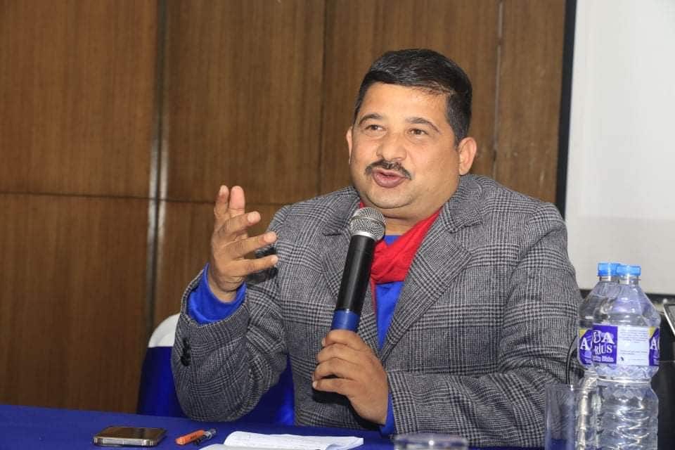 Bipul Pokhrel, president of Federation of Nepali Journalists