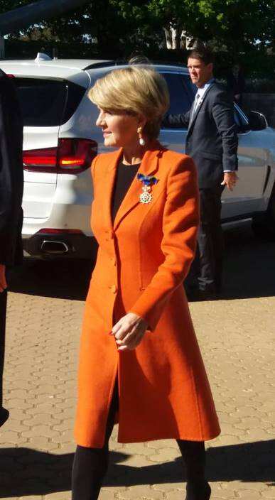 Foreign Minister Julie Bishop at the Australian War Memorial