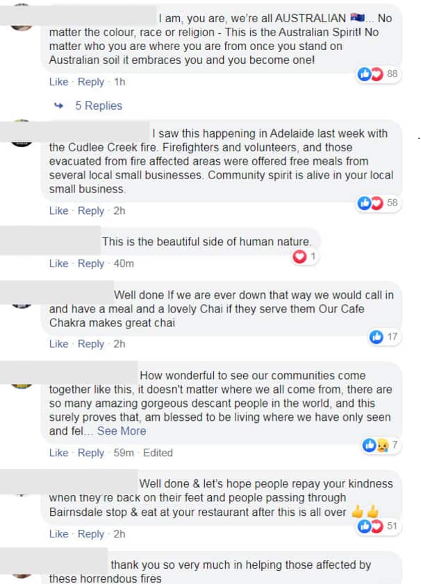 A screenshot from SBS Australia's Facebook Page.