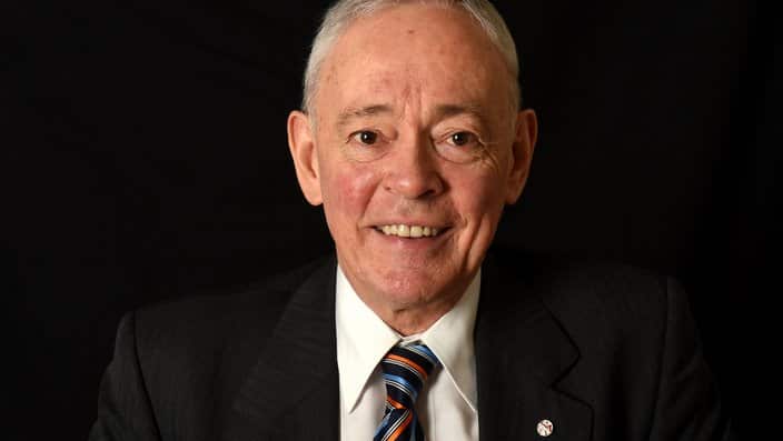Family First Party Senator Bob Day of South Australia poses for a portrait at Parliament House in Canberra on Monday, Feb. 29, 2016.  (AAP Image/Mick Tsikas) NO ARCHIVING