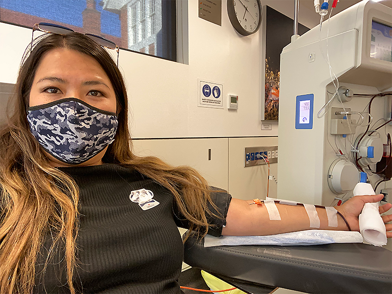 Bobby Lama is one of few Nepali female blood donors in Australia.