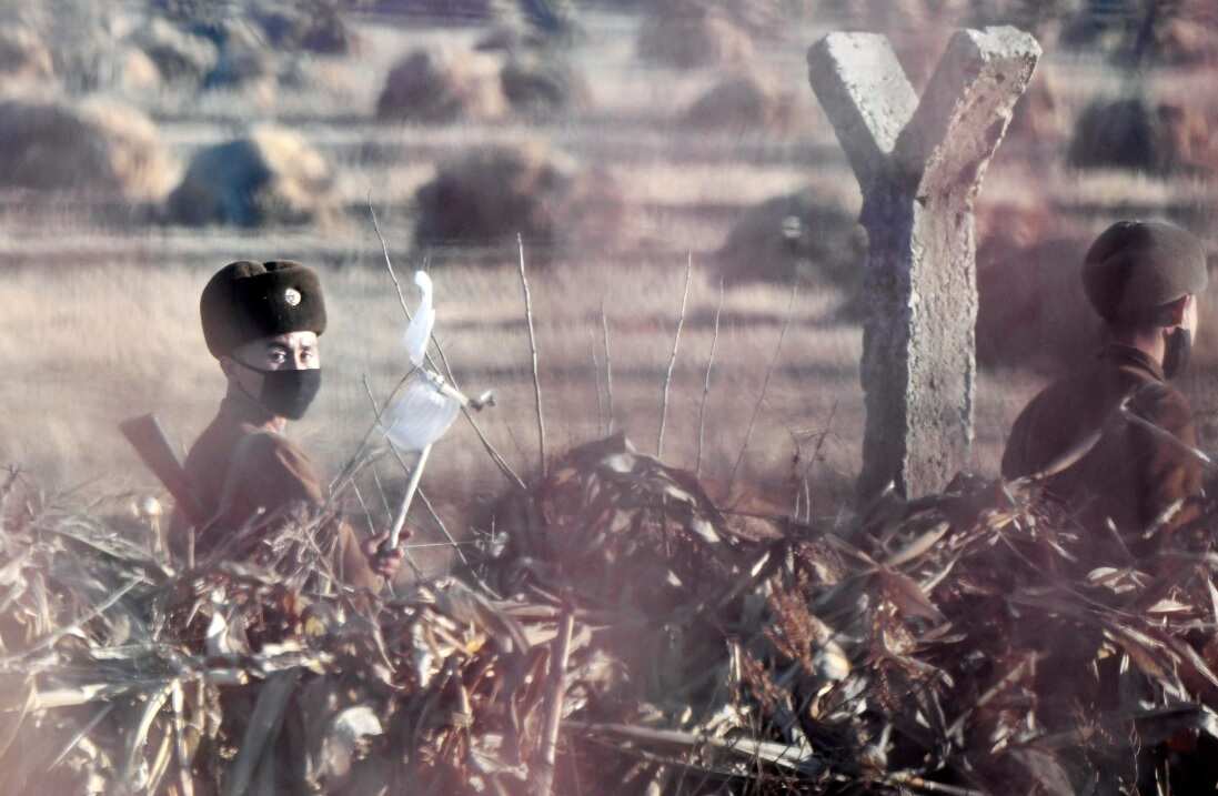 From west to east, the Yalu River, Paektu Mountain, and the Tumen River divides North Korea and China.