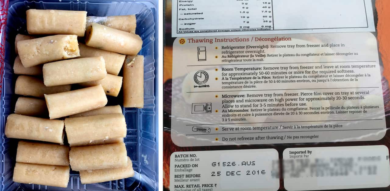 Indian sweets with fungus