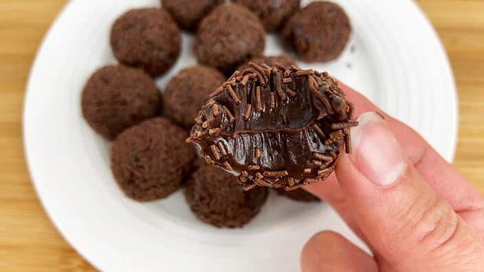 The texture is like a cross between a soft caramel and chocolate truffle.