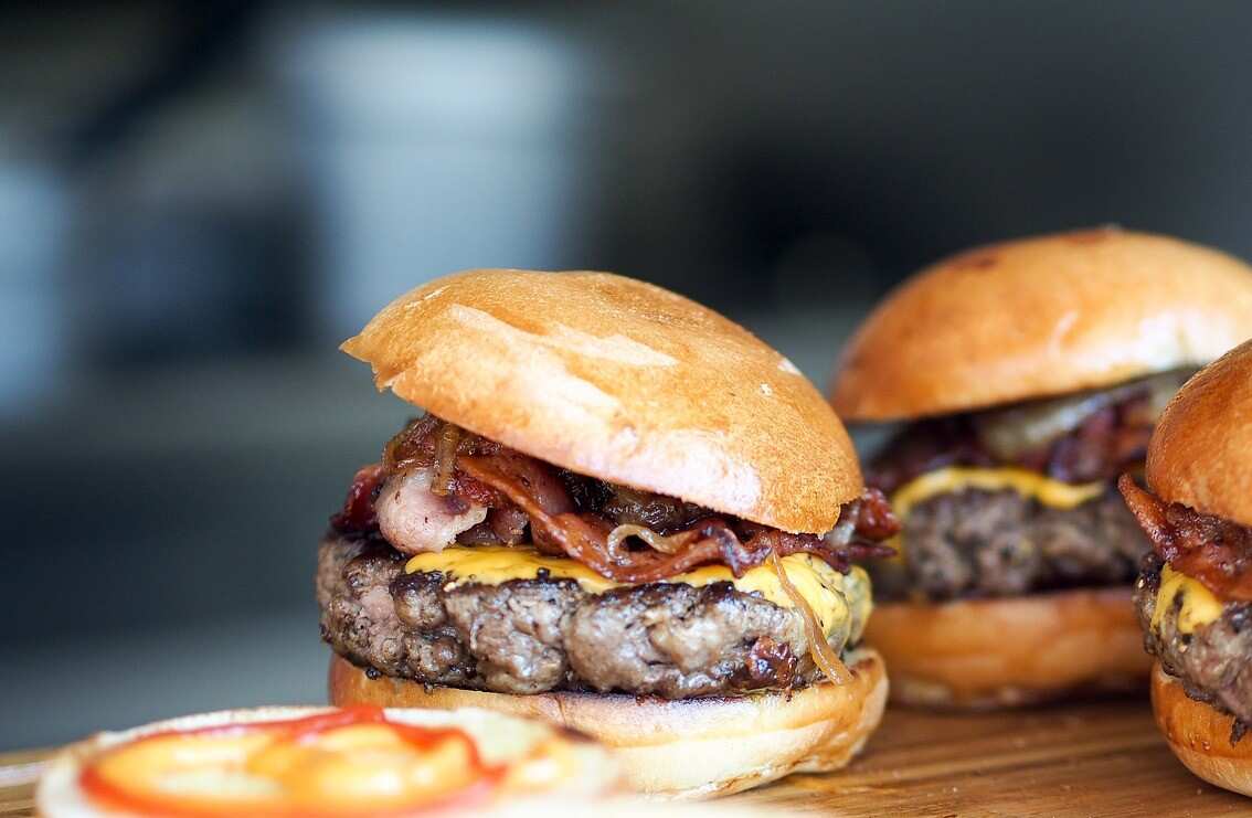 An original hamburger