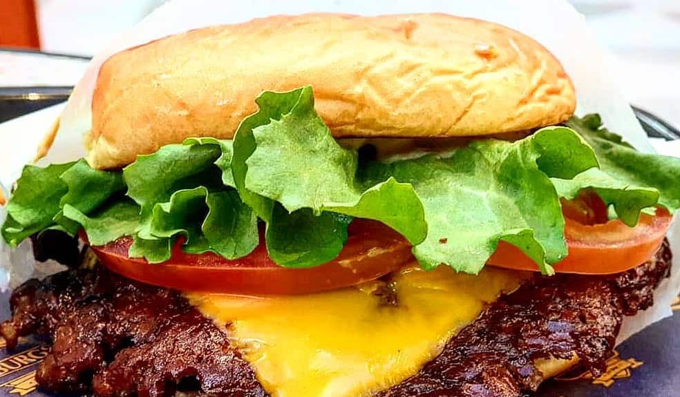 Dan Soto/St Burgs Being precise in how you layer your burger keeps your bun light and crispy and prevents slippage.