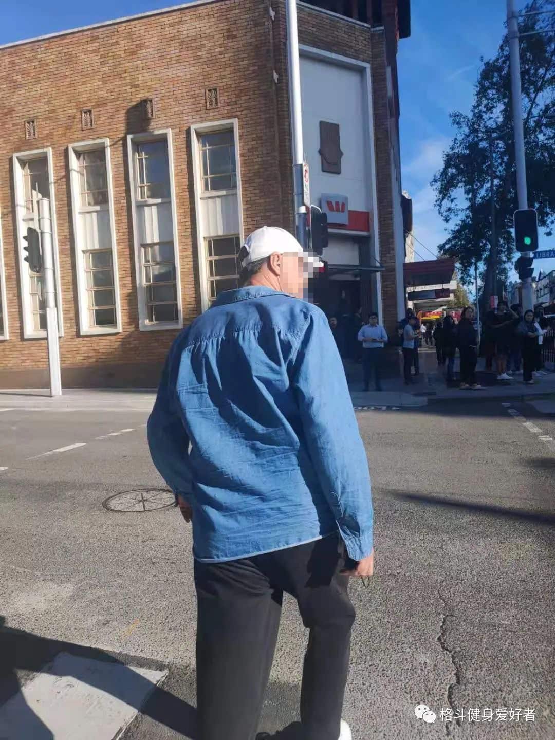 Jessica took a photo of her alleged attacker shortly after he racially abused and hit her in front of Burwood Station in Sydney in April last year. 