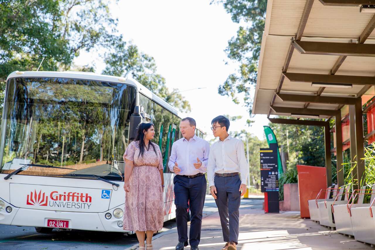 ALP Member for Moreton Graham Perrett on the Griffith University campus which is in his seat.