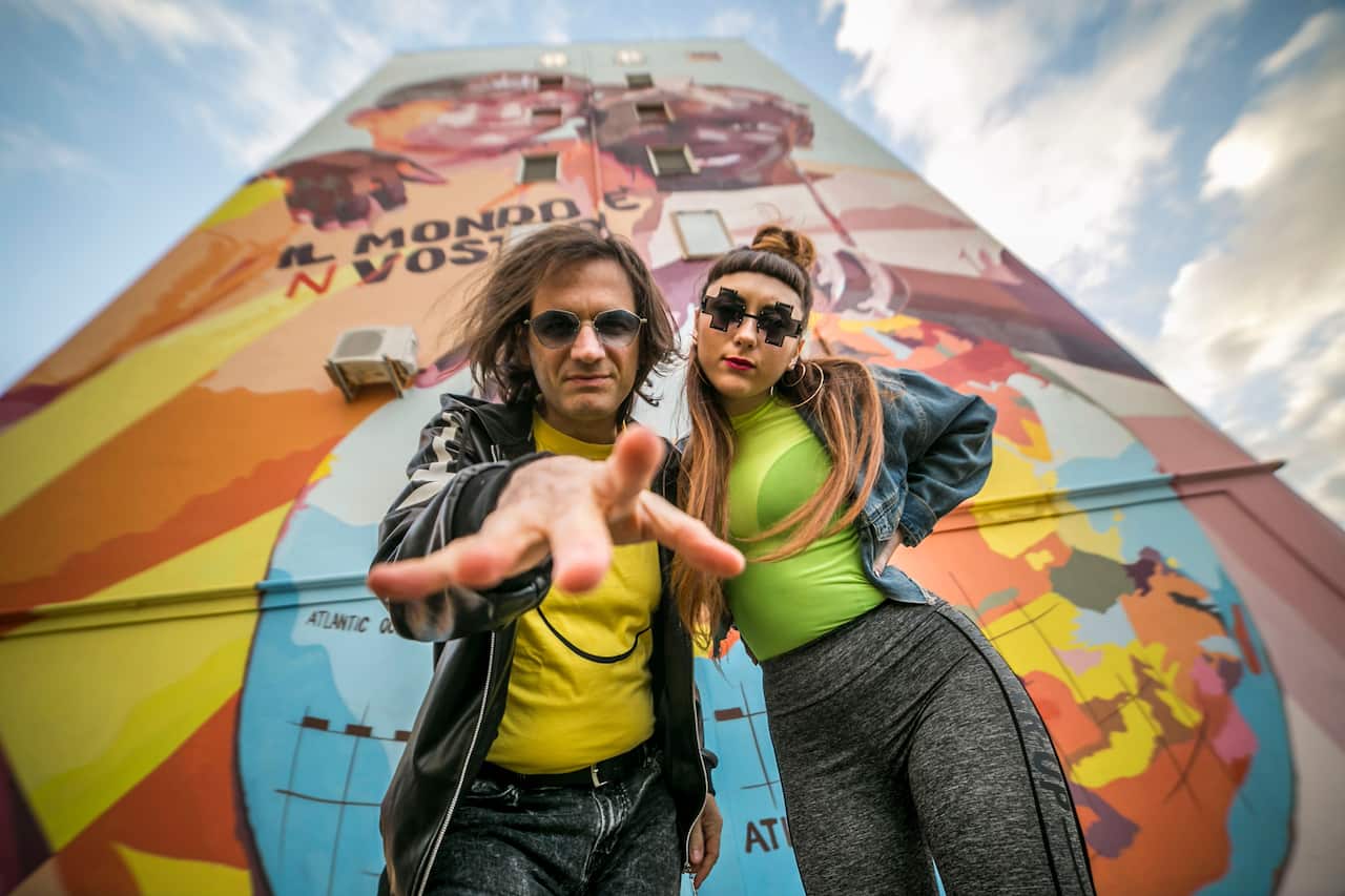 Il violinista Francesco Del Prete e la cantautrice Lara Ingrosso