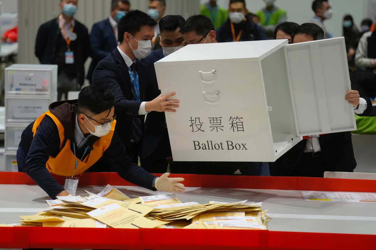 Hong Kong has had the lowest turnout of voters for a legislative election since Hong Kong's 1997 handover to China.