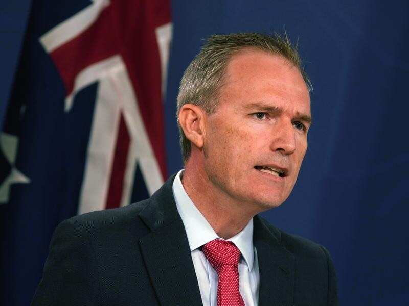 Federal Minister for Immigration David Coleman addresses media.