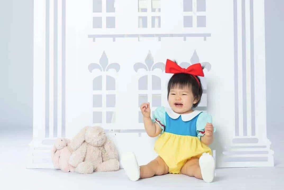 Carol made the whole dress for her daughter