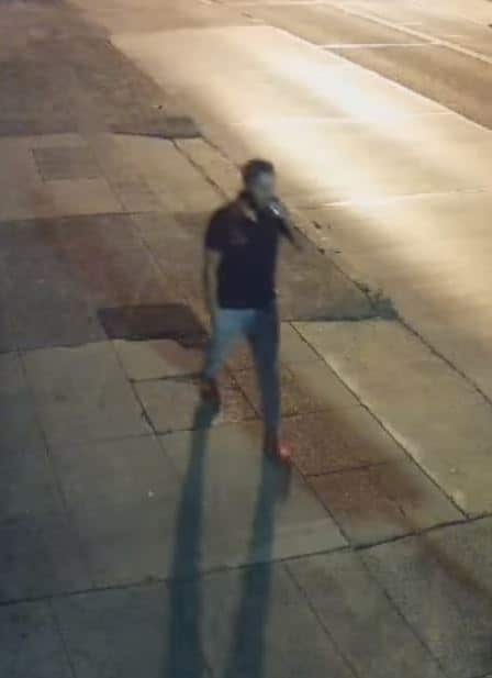 Police have released CCTV footage of a man, wanted for questioning after a woman was attacked in Sydney's inner west.