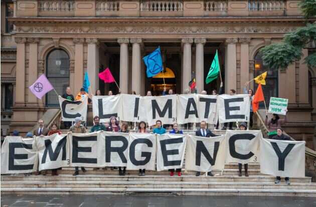 A recent climate change march in Sydney. University students for the Climate Justice group are set to protest on Friday to demand more action on climate change.