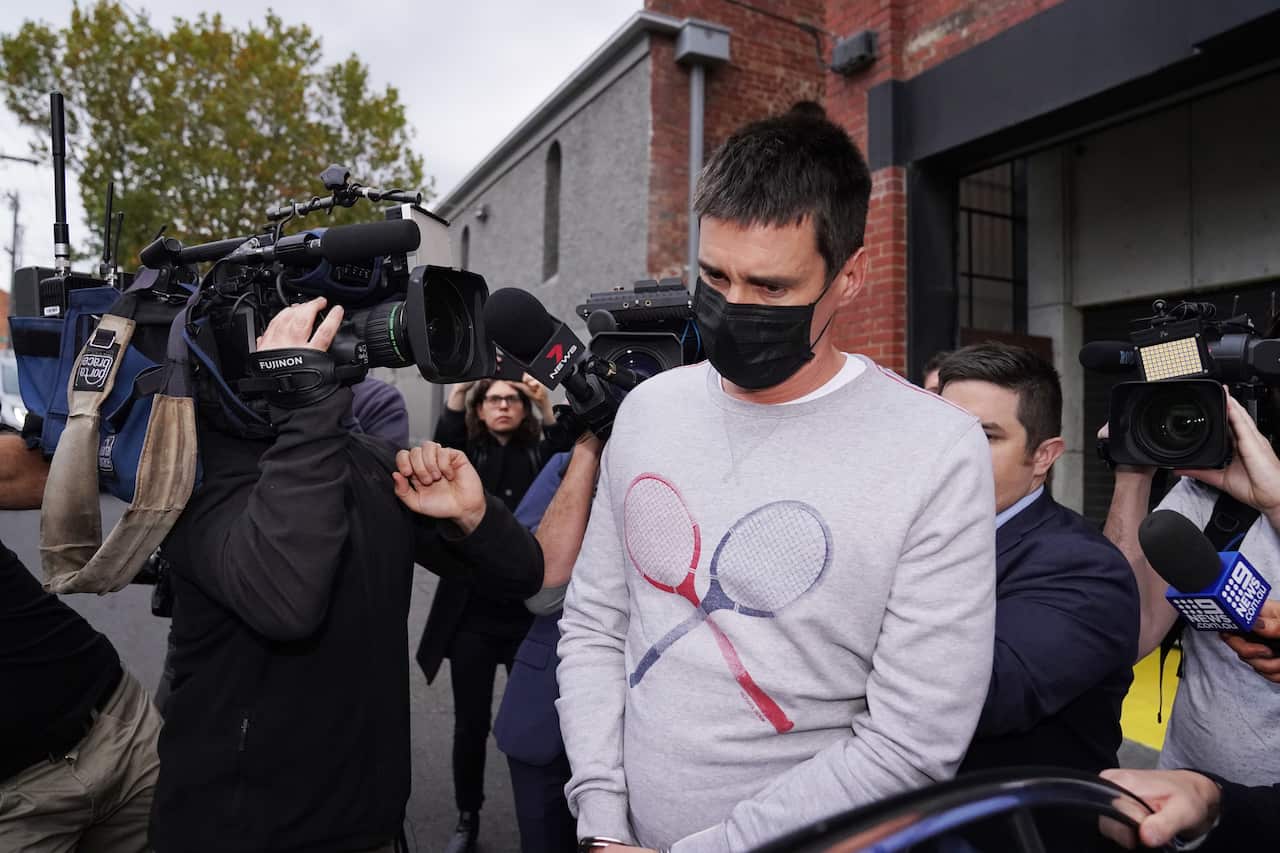 Richard Pusey, the driver of a Porsche who allegedly fled the scene of a truck crash on Melbourne's Eastern Freeway which killed four police officers.