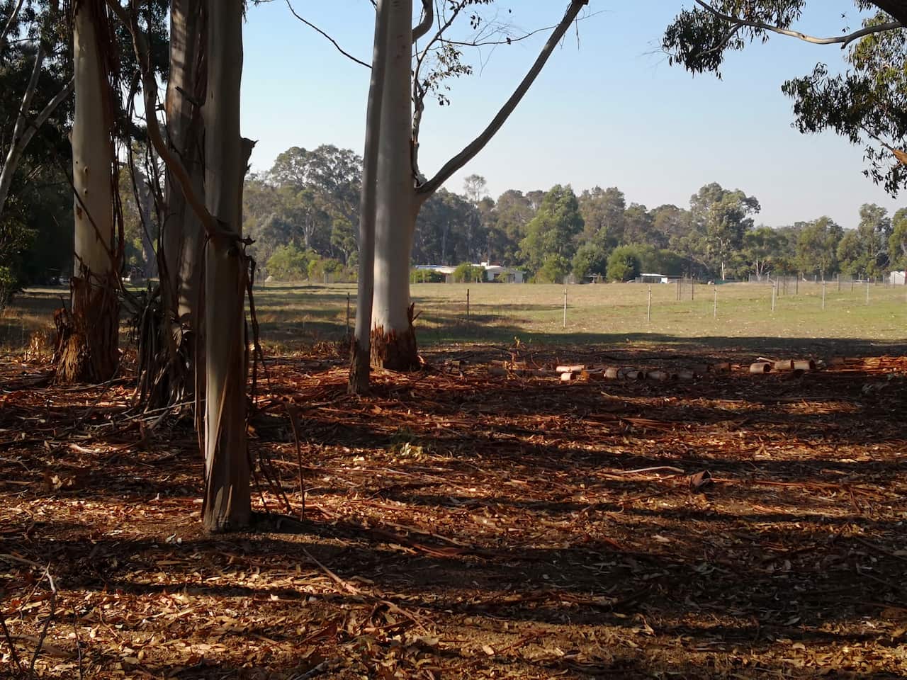 The rural property where seven people were found dead on Friday. 