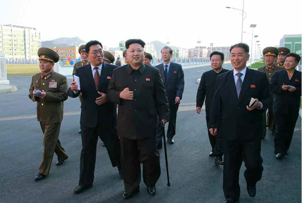 Kim Jong-un reappeared with a cane after a six-week disappearance in 2014.