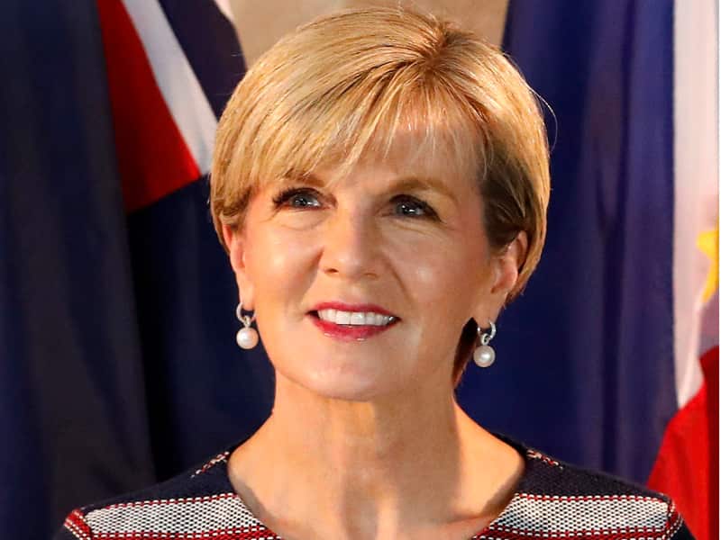Australian Minister for Foreign Affairs Julie Bishop