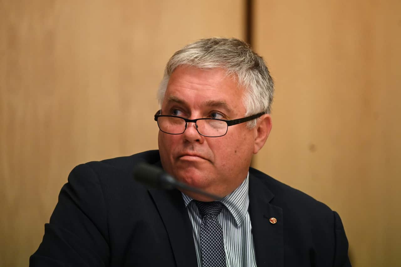 Senator Rex Patrick speaks at Parliament House in Canberra, Tuesday, May 19, 2020