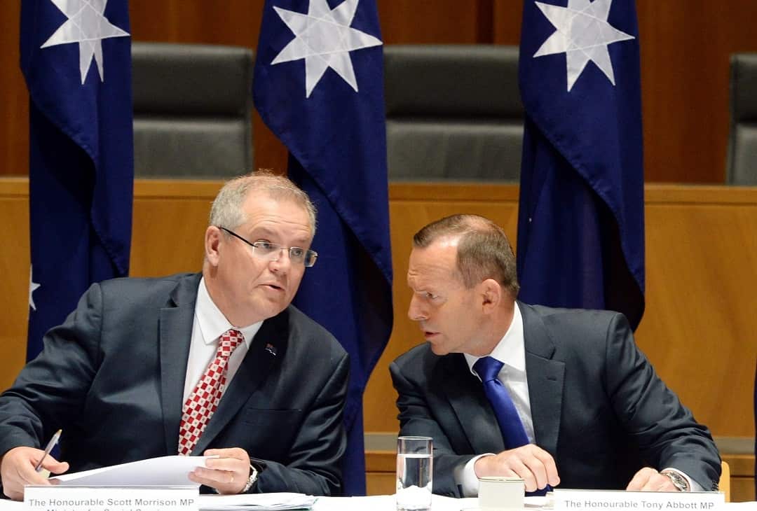 Scott Morrison and Tony Abbott.