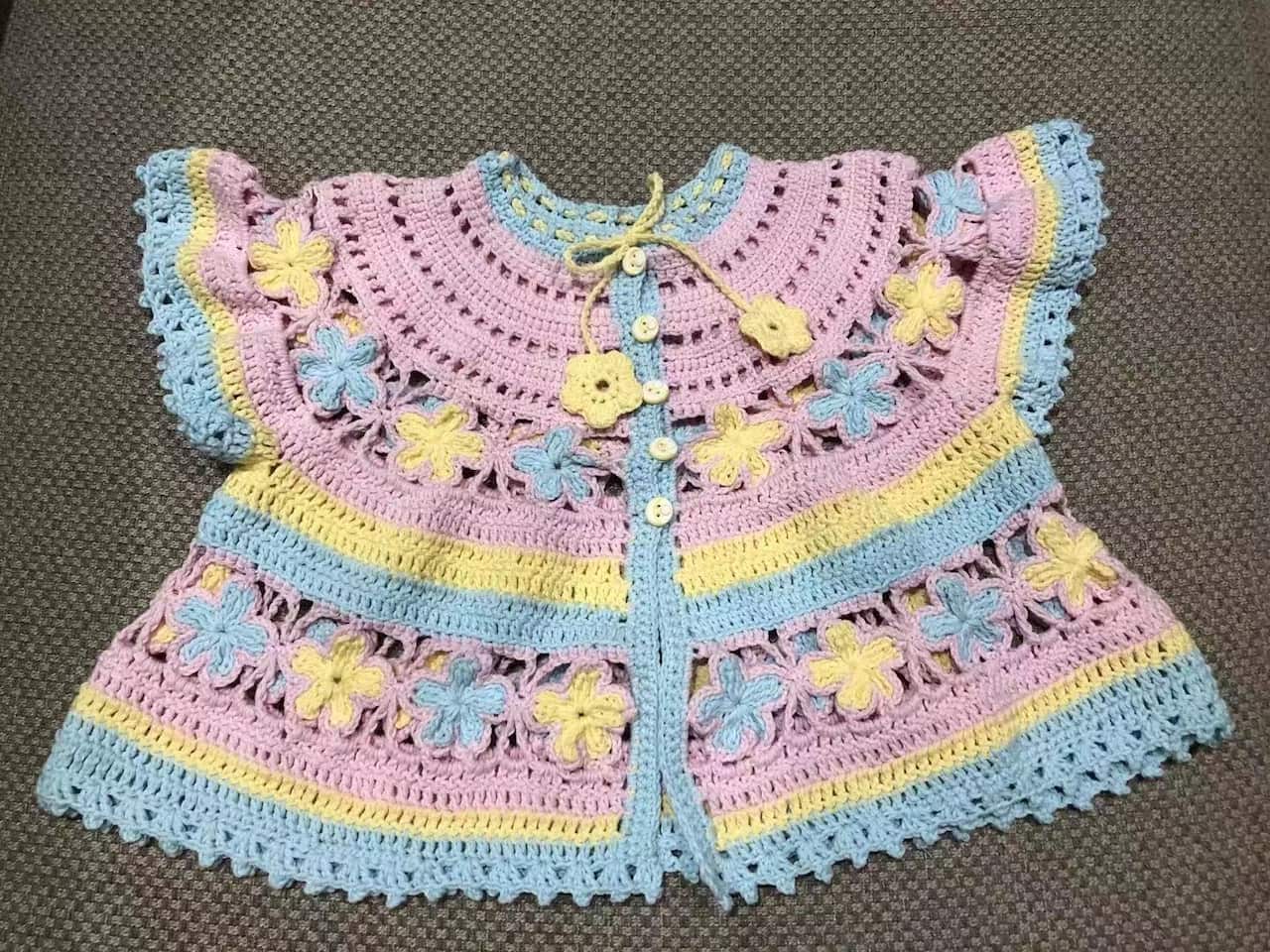 The dress Carol made for her daughter