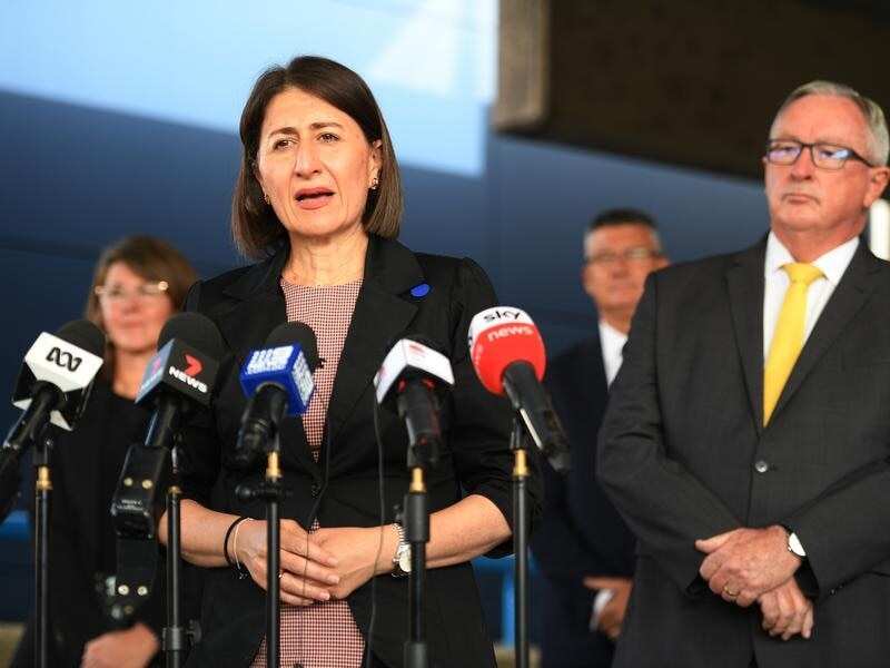 Gladys Berejiklian and her Health Minister Brad Hazzard.