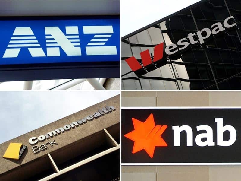 Composite image of Australia's 'big four' banks.