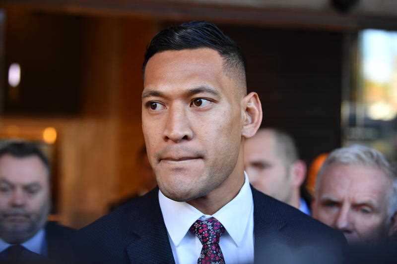 Israel Folau arrives for a conciliation hearing at the Fair Work Commission in Sydney, Friday, 28 June, 2019