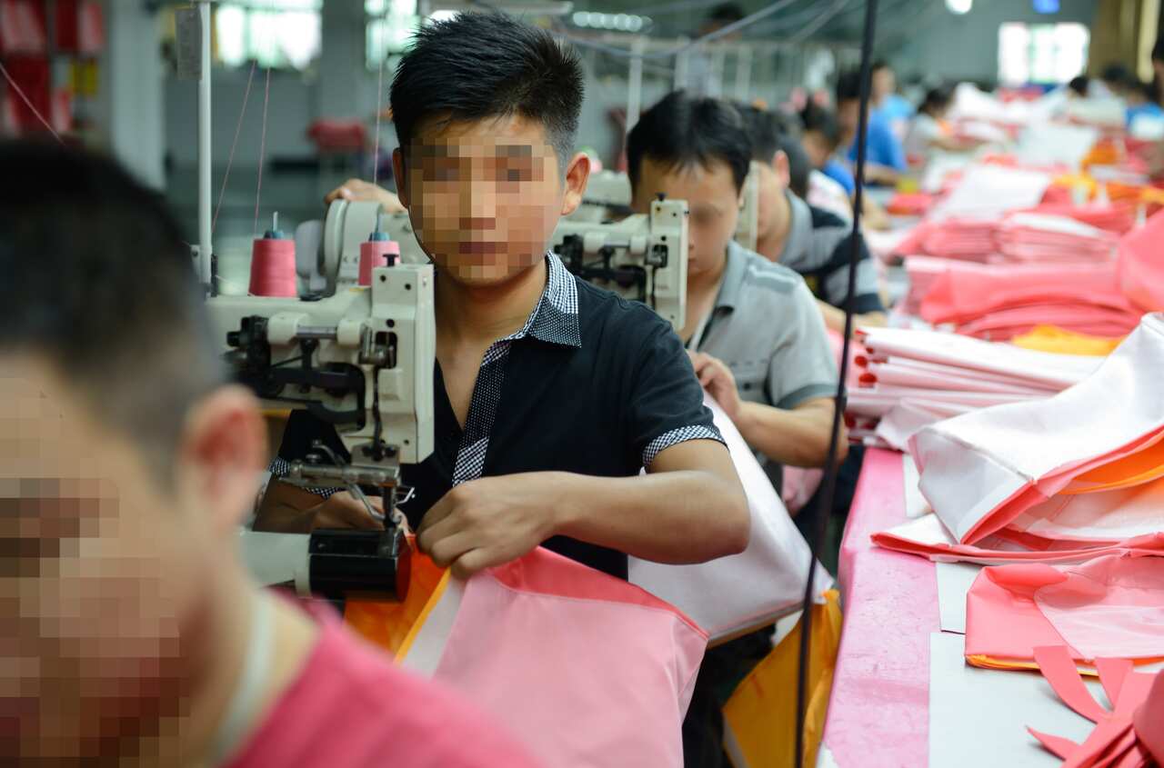 China clothes factory