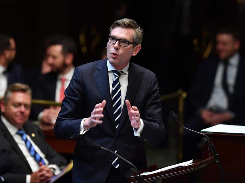 Dominic Perrottet speaks during Question Time