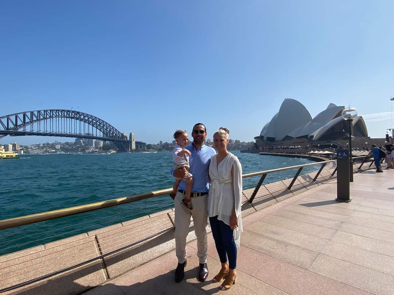 David Corrochano and family in Sidney