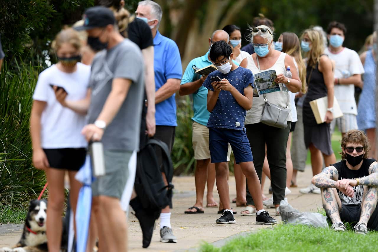 Frustrated residents on the Northern Beaches have vented about long queues at testing sites.