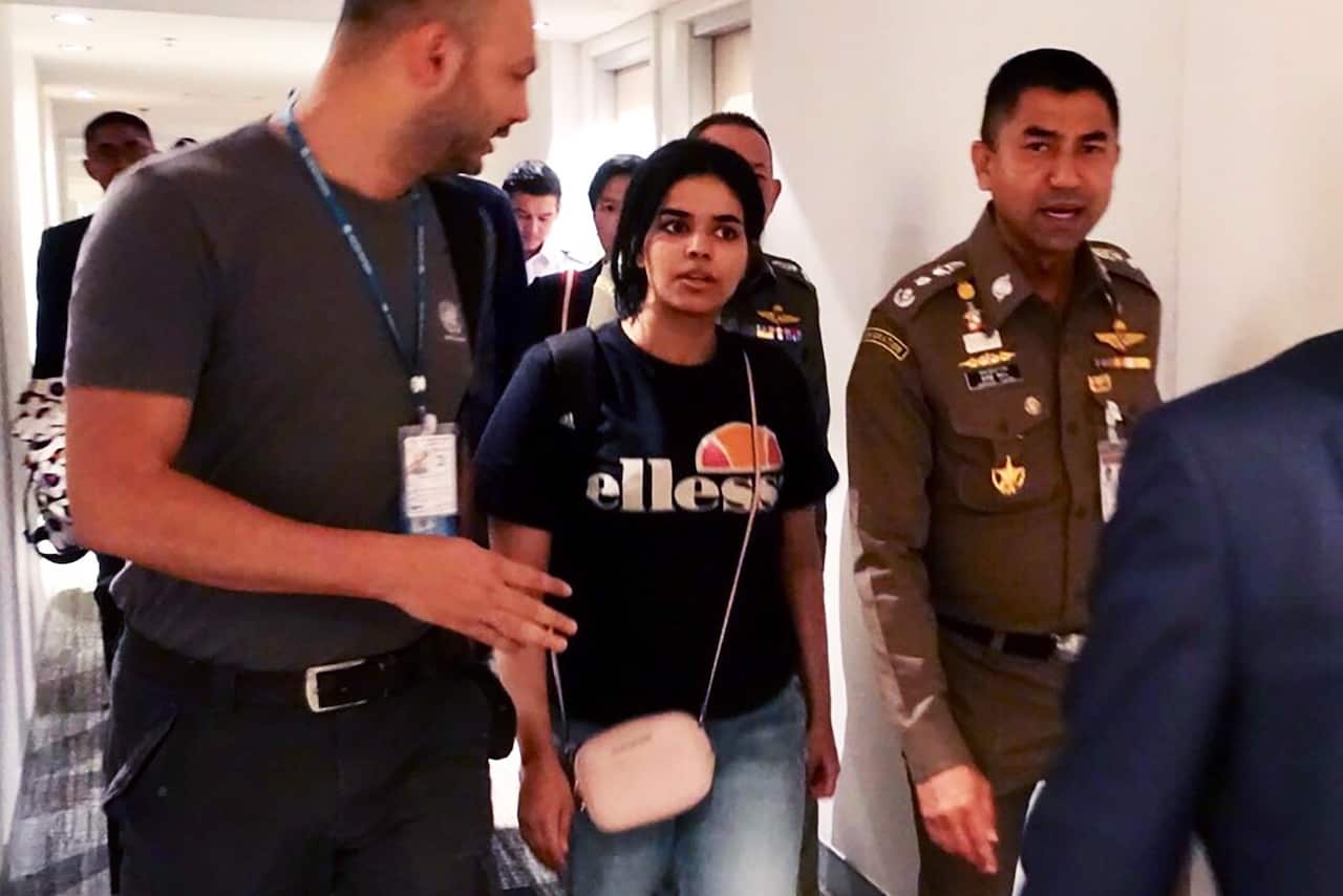 Saudi woman Rahaf Mohammed al-Qanun