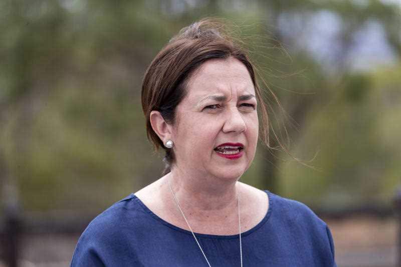 Queensland Premier Annastacia Palaszczuk speaks to media.