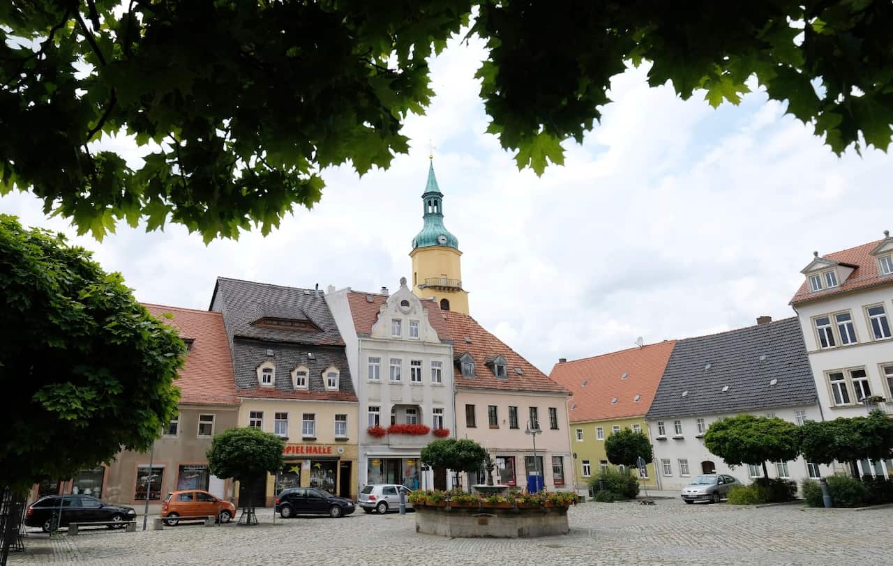 The market place of Pulsnitz photographed on Saturday, July 22, 2017 (AAP)